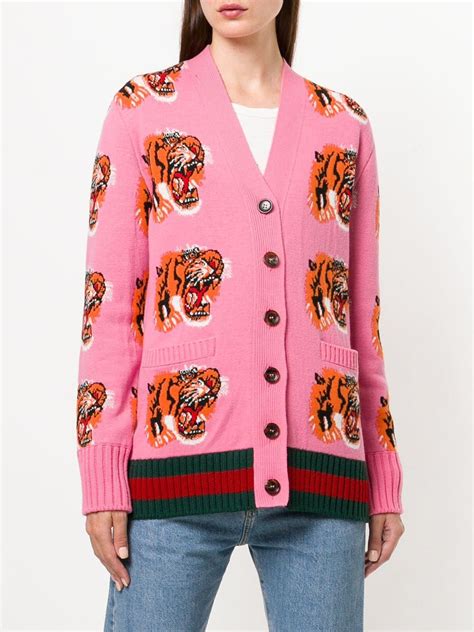 gucci look alike cardigan|gucci tiger sweater women.